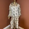 Beige Silk NS cropped pants sets - Image 4