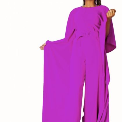 Purple NS Boubou jumpsuit