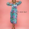 Pleated Silk Dress