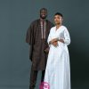 White Brode cotton dress